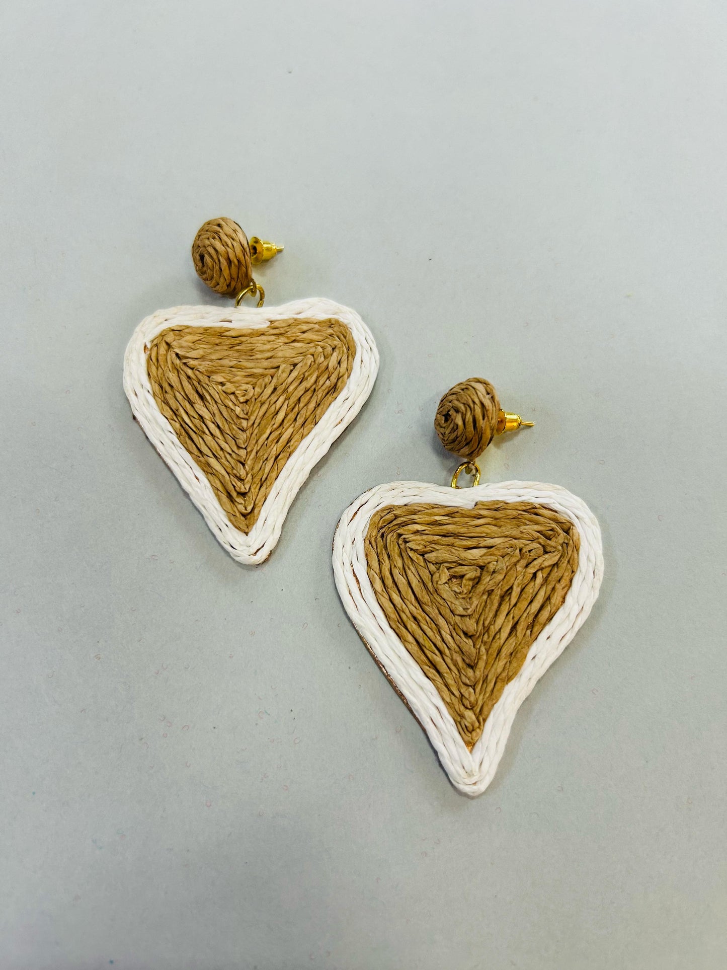 Heart Jute Earrings - Garud Wear