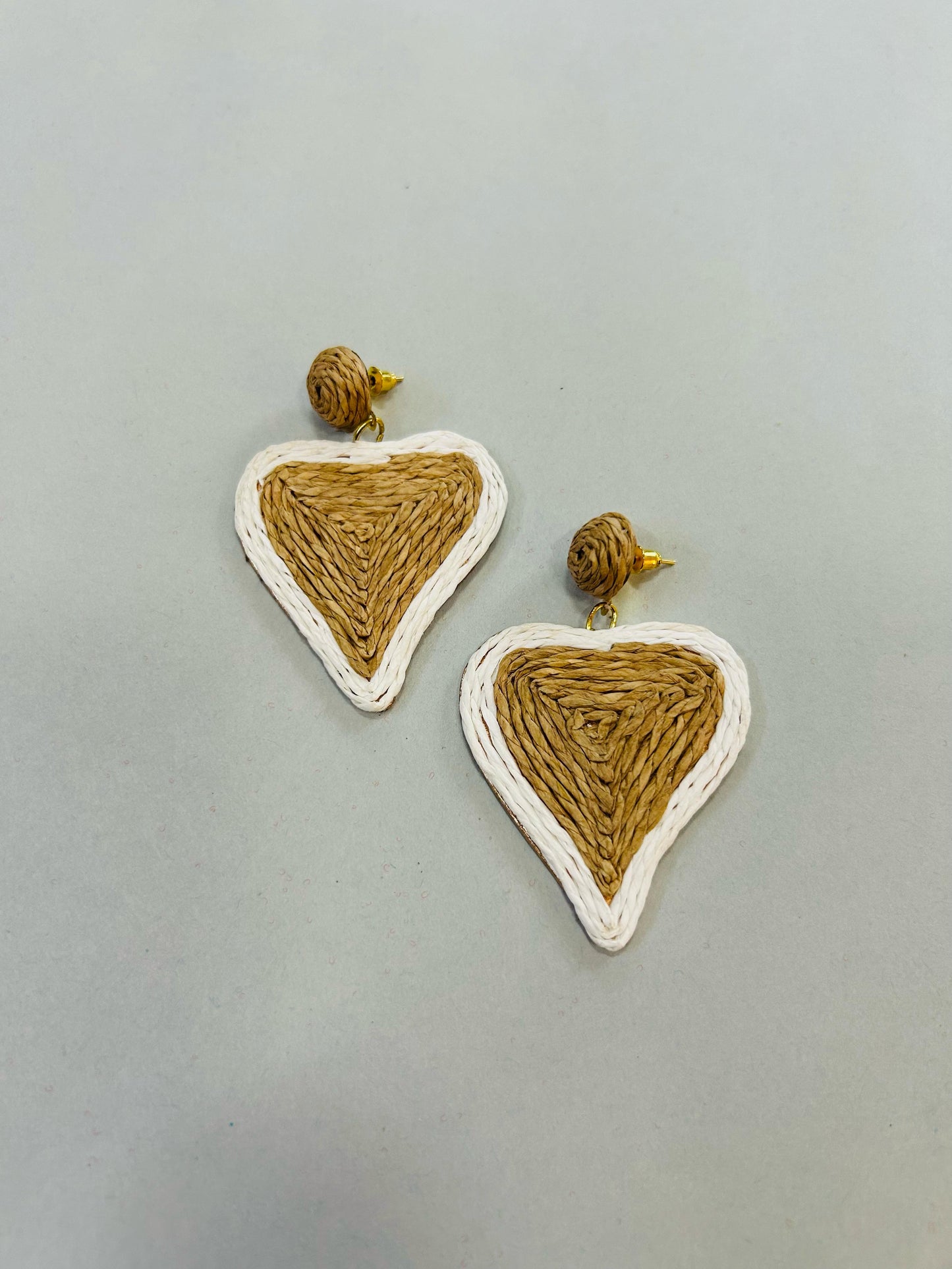 Heart Jute Earrings - Garud Wear