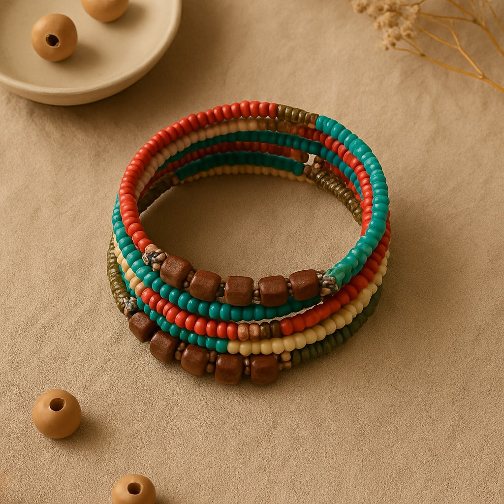 Earth Harmony Beaded Bracelet Garud Wear