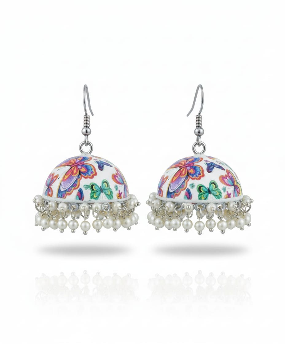 ColorSplash Hand-Painted Lightweight Jhumkas Garud Wear