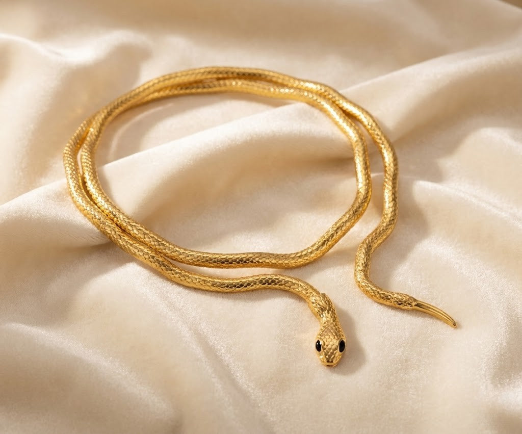Serpent Gold Necklace