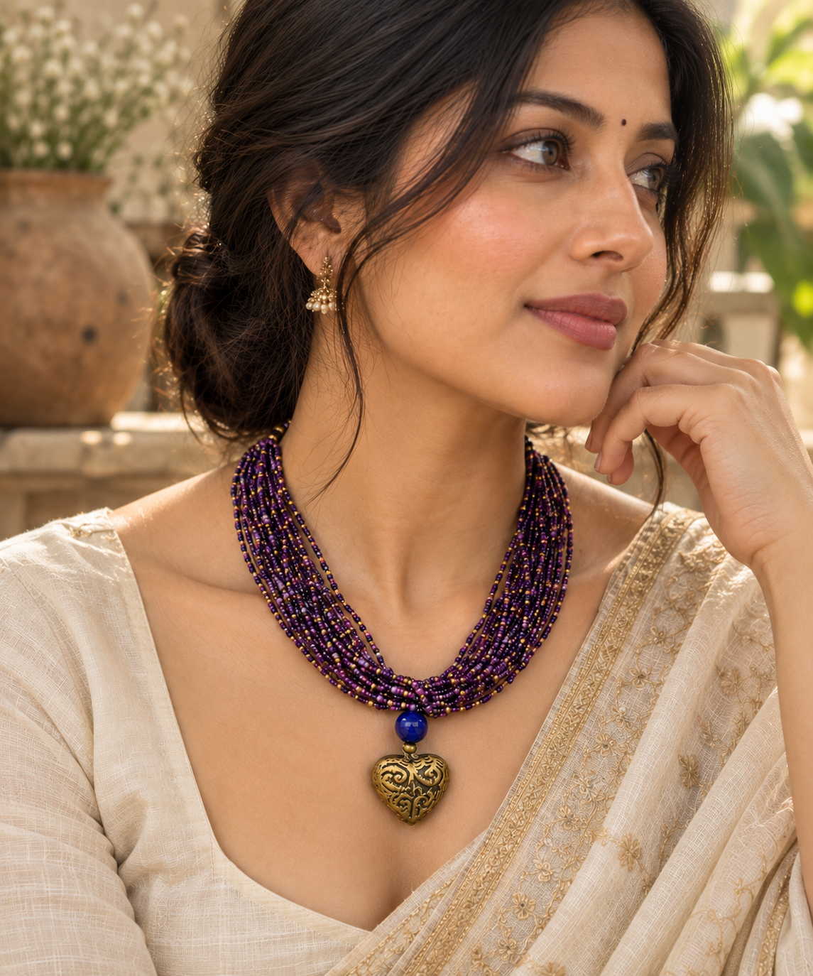 Purple Heart Necklace Garud Wear