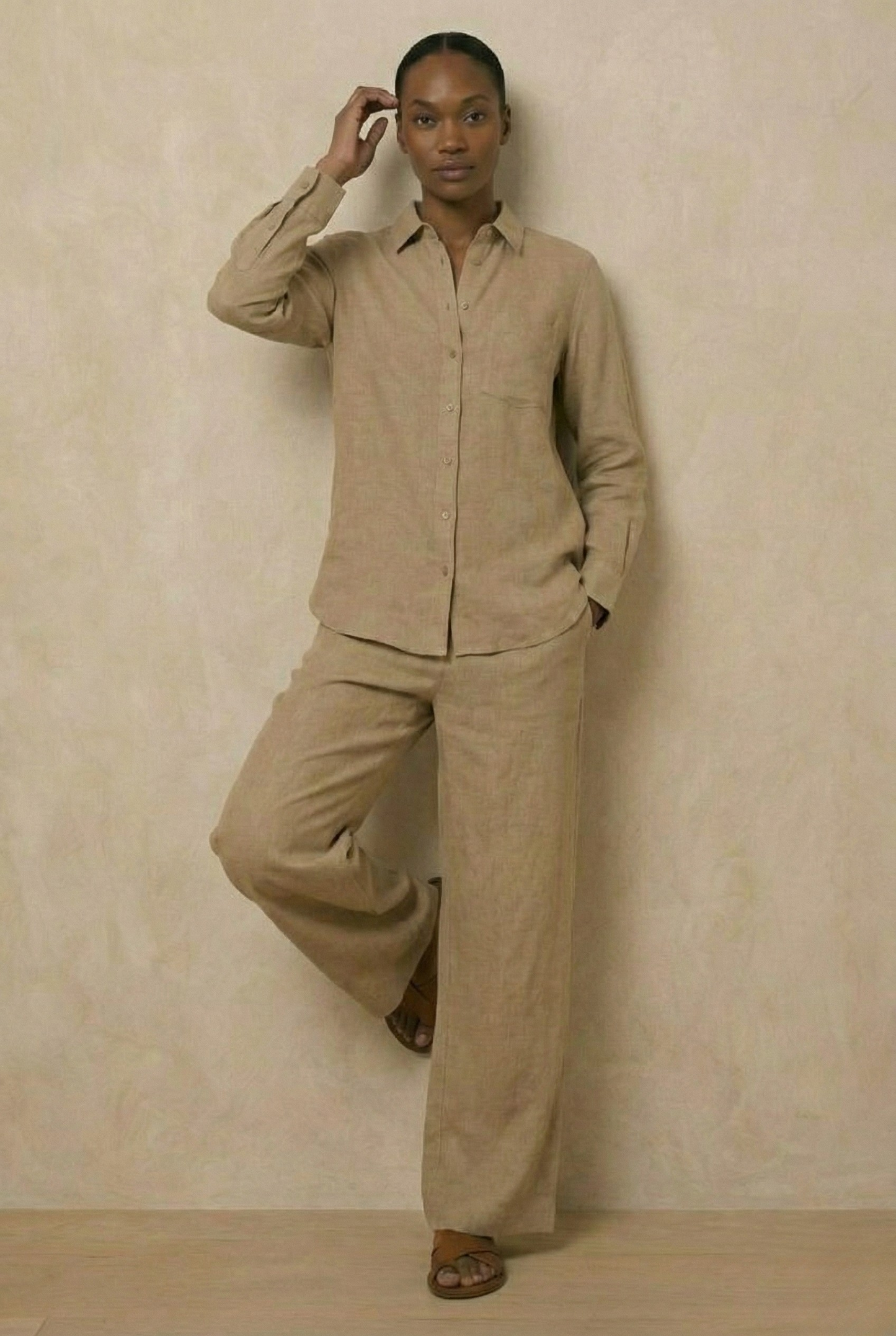 Beige Cord set Garud Wear