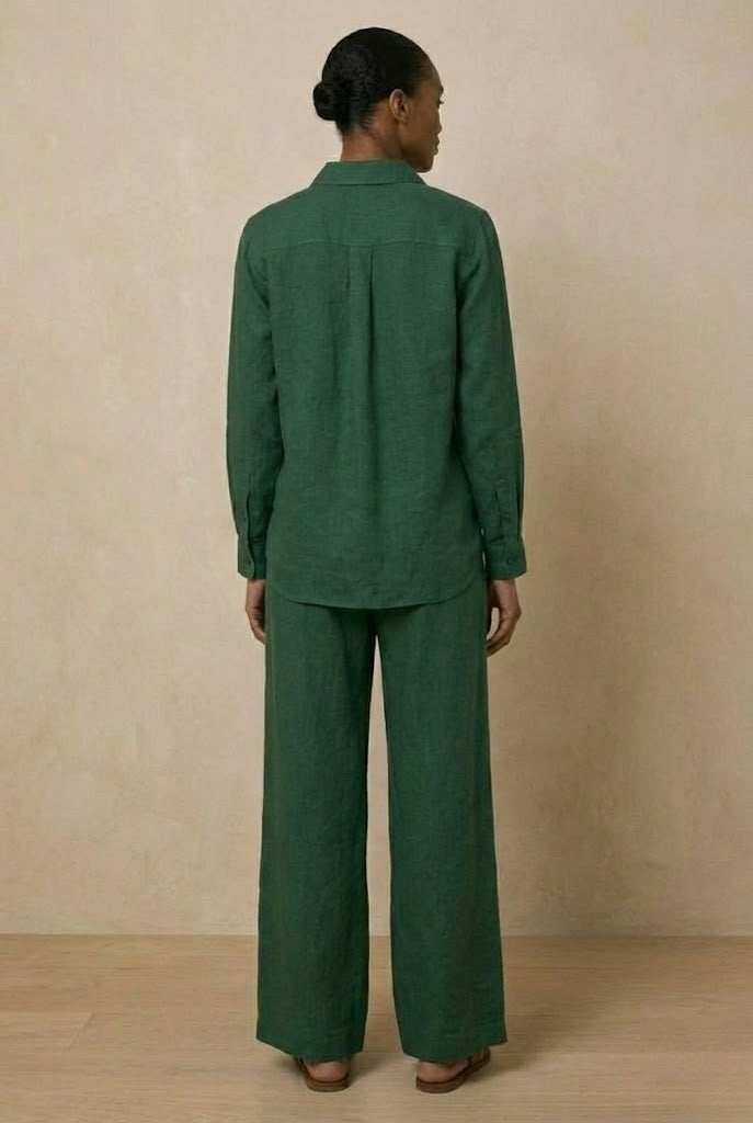 Bottle Green Cord Set Garud Wear