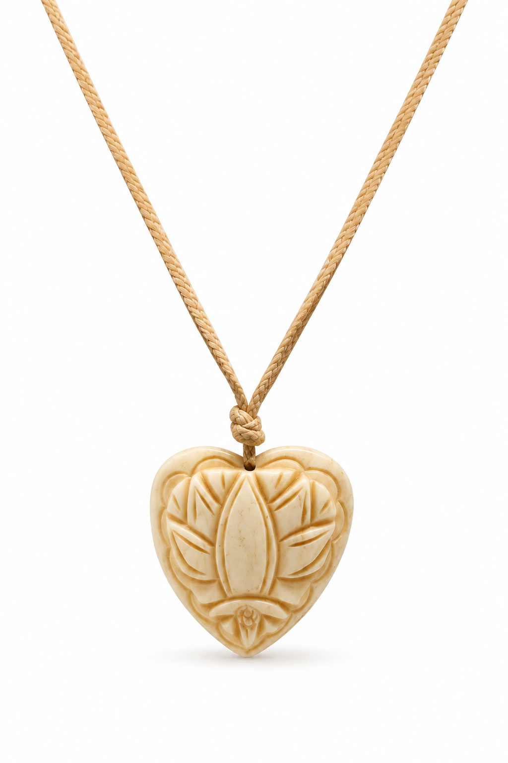 White Heart Pendant Garud Wear