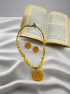Yellow Handmade Necklace Set Guiyaa Jewels