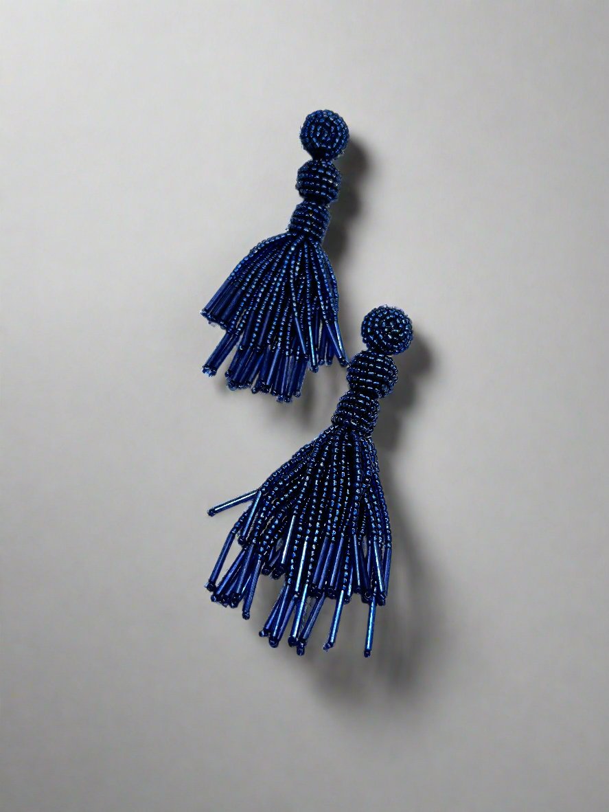 Blue Haze Tassel Dangles - Garud Wear