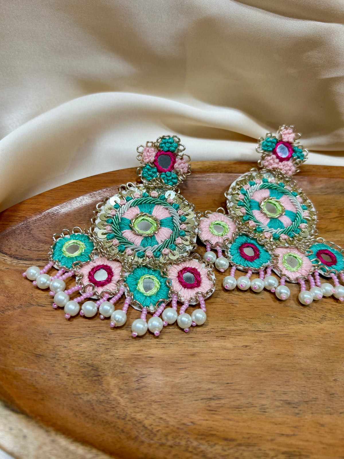Aqua Blossom Earrings - Garud Wear