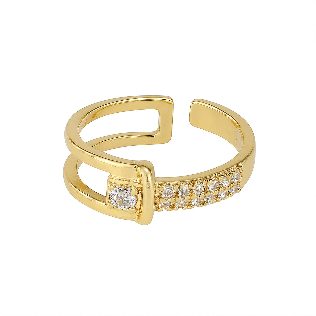 Elegant Radiance Gold Ring Garud Wear