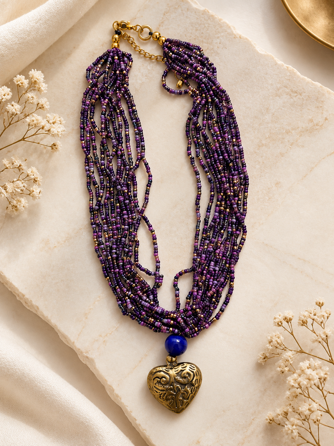 Purple Heart Necklace Garud Wear