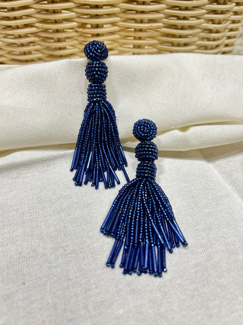 Blue Haze Tassel Dangles - Garud Wear