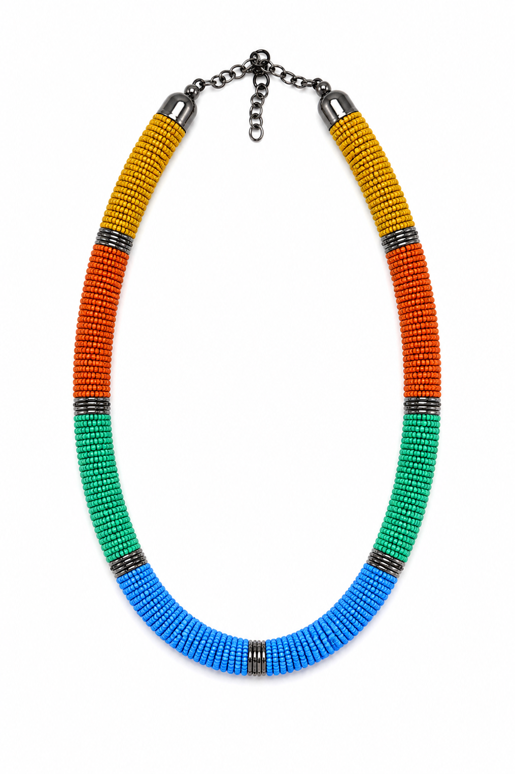 Multicolour Bead Handmade Necklace Garud Wear