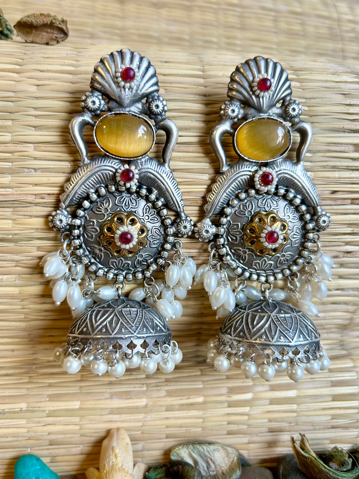 Radiant Yellow Jhumka - Garud Wear
