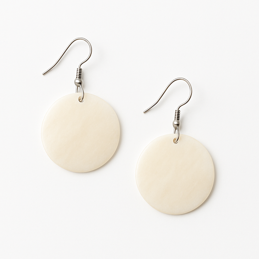 Ivory Breeze Shell Earrings Garud Wear