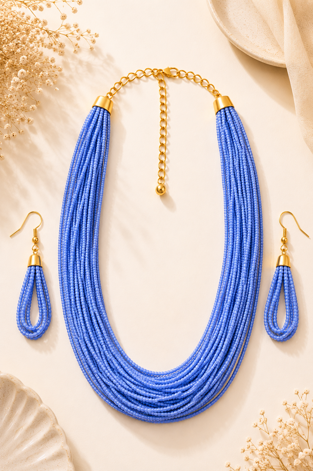 Long Beeded Necklace Garud Wear