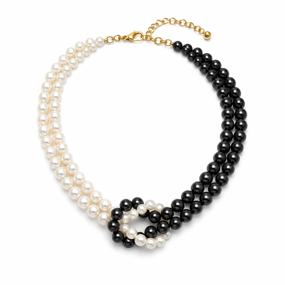 Black-White Pearl Necklace Garud Wear