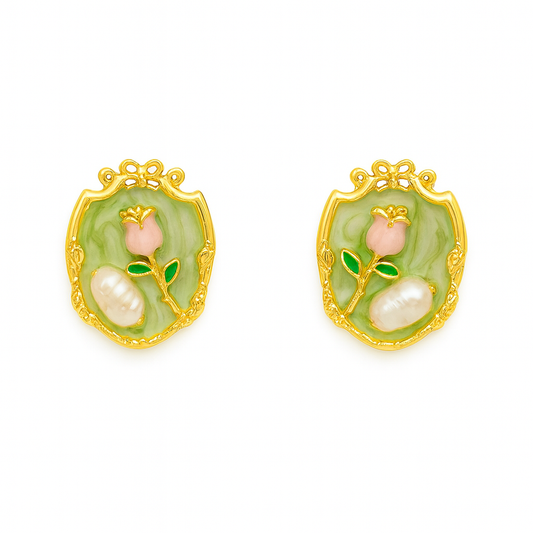 Graceful Glow Earrings Garud Wear