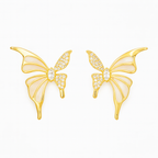 Elegant Butterfly Glow Earrings Garud Wear