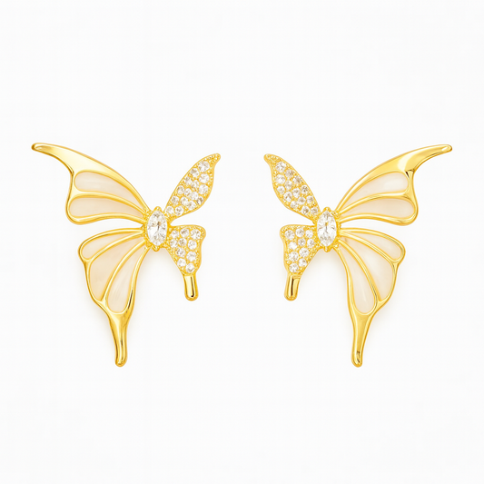 Elegant Butterfly Glow Earrings Garud Wear