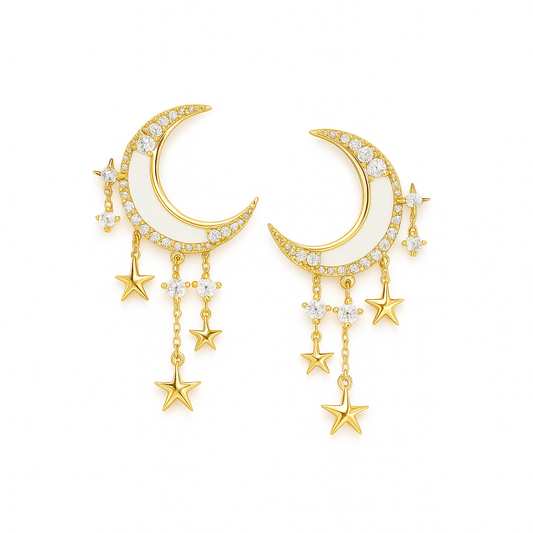 Celestial Glow Drop Earrings Garud Wear