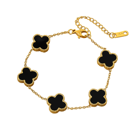 Elegant Noir Gold Bracelet Garud Wear