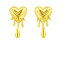 Golden Glow Heart Earrings Garud Wear