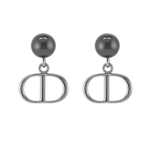 Midnight Elegance Black Pearl Drop Earrings Garud Wear