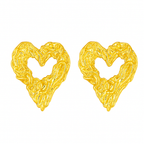 Golden Heart Glow Earrings Garud Wear
