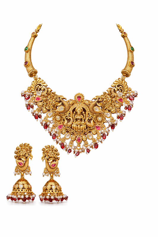 Vintage Royal Bead Necklace Garud Wear