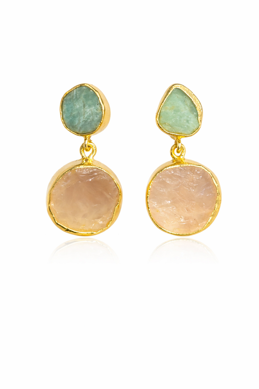 Emerald Blush Earrings Garud Wear