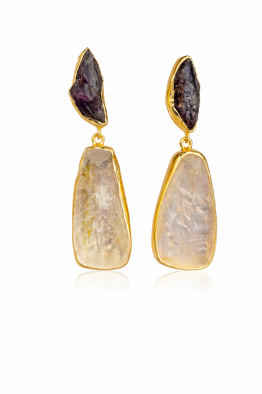 Textured Gold Brass Studs Garud Wear