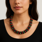 Color Harmony Beaded Necklace Garud Wear