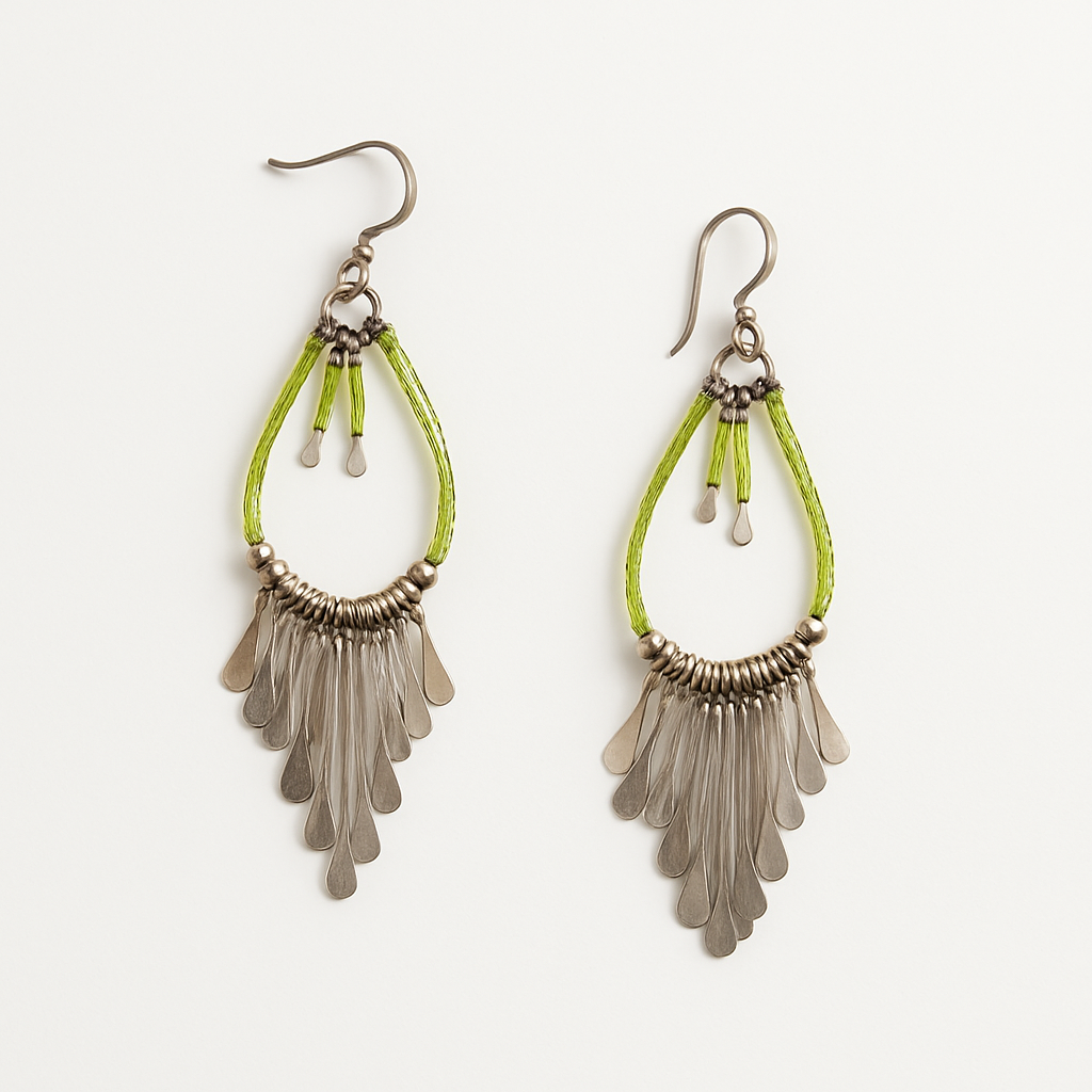 Emerald Glow Earrings Garud Wear