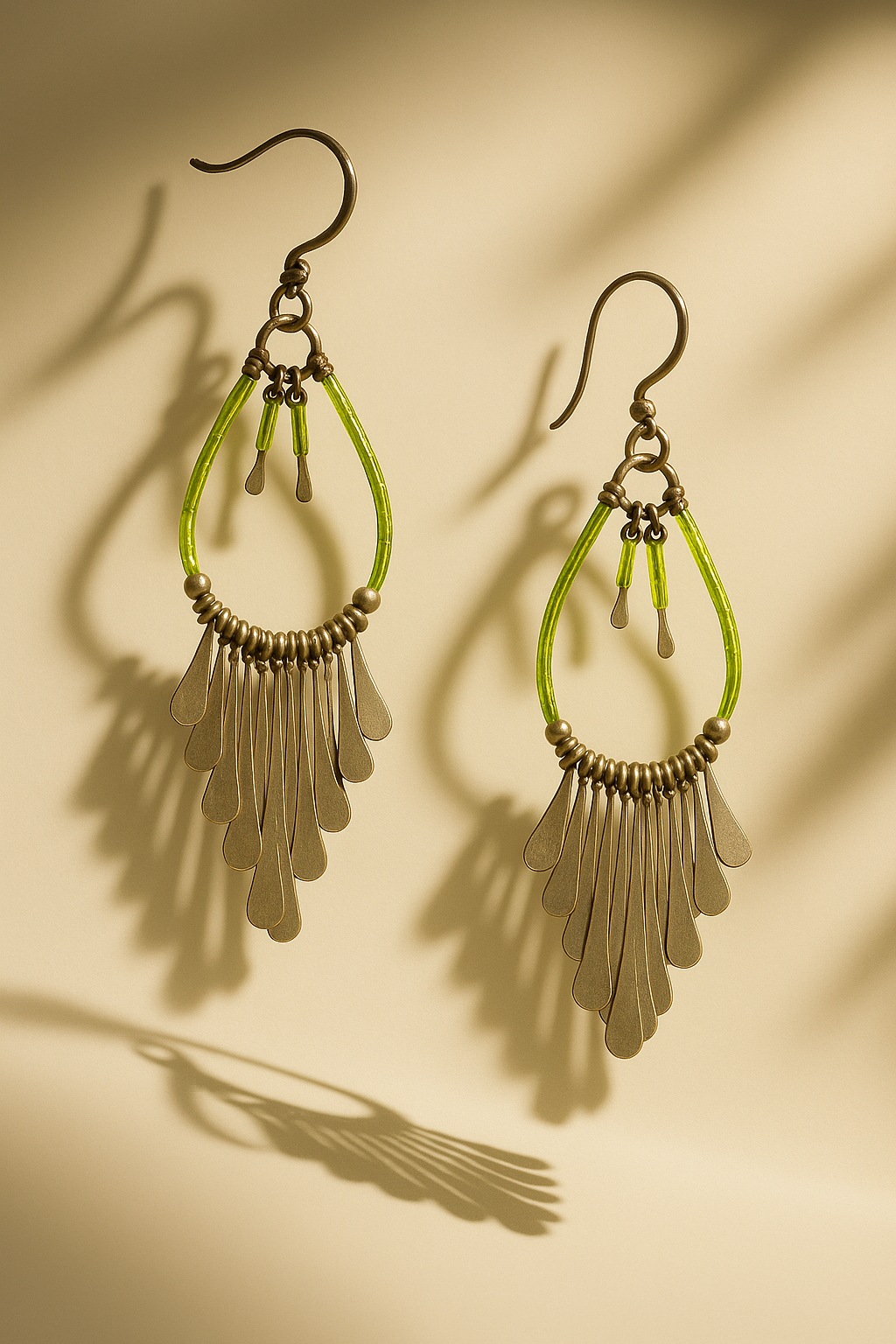 Emerald Glow Earrings Garud Wear