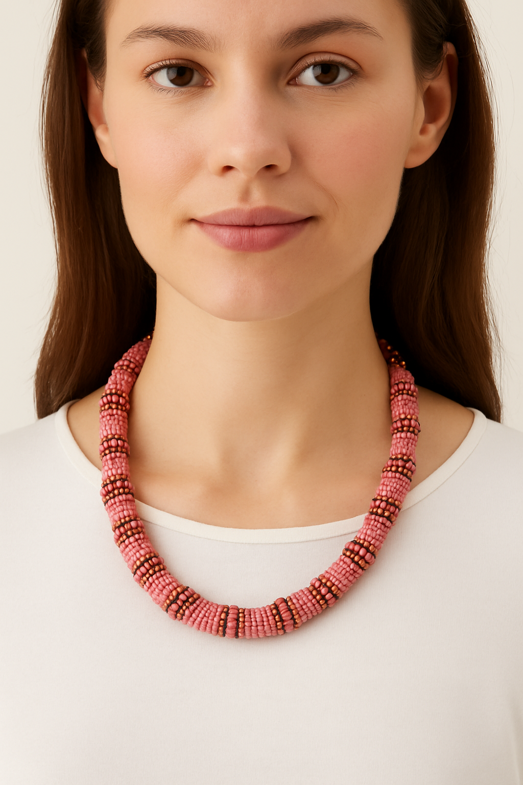 Blush Breeze Handmade Beaded Necklace Garud Wear