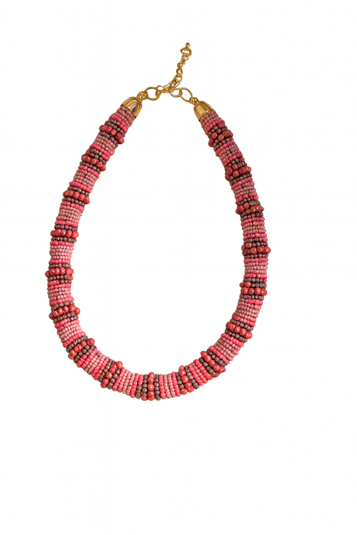 Blush Breeze Handmade Beaded Necklace Garud Wear