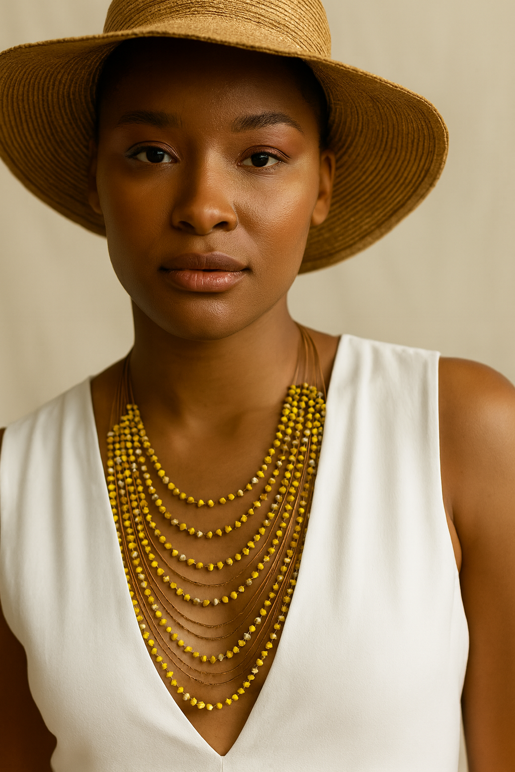 Serene Layers Beaded Necklace Garud Wear
