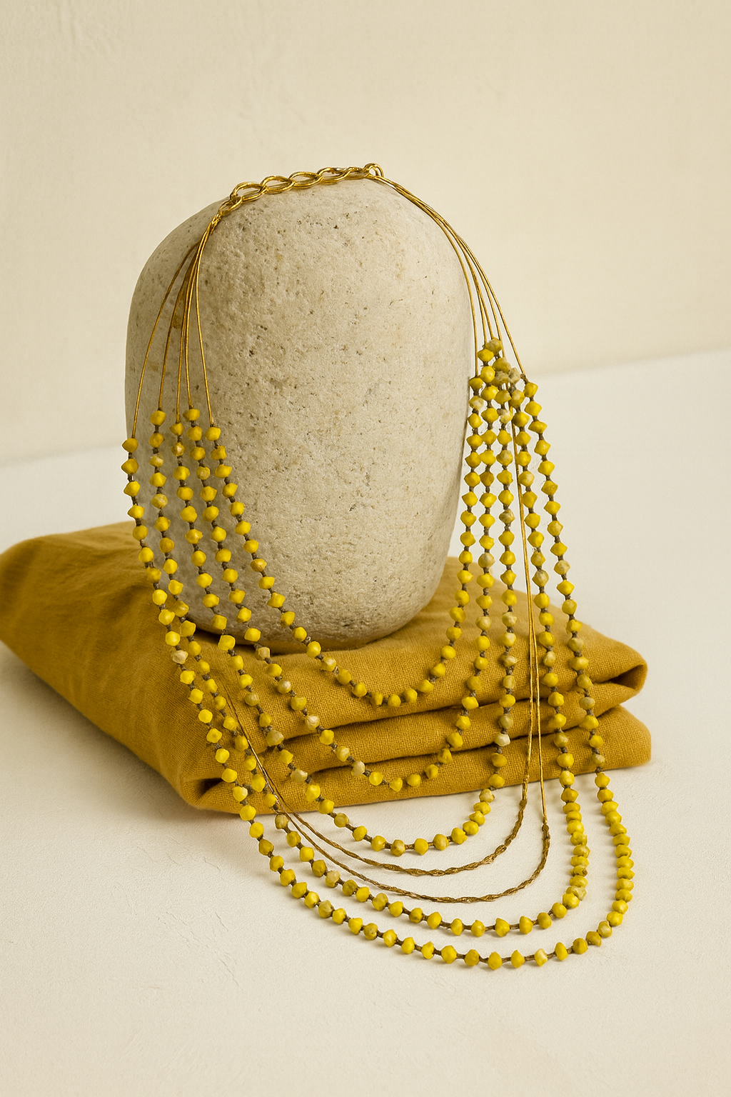 Serene Layers Beaded Necklace Garud Wear