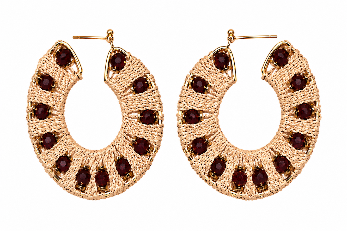 Soft Brown Lightweight earrings Garud Wear