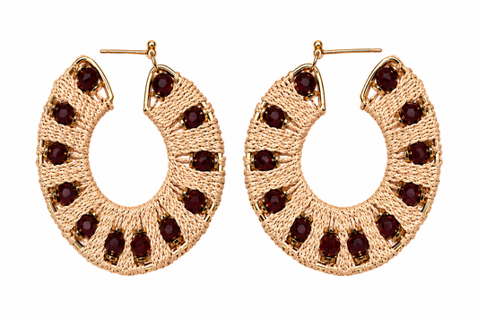 Soft Brown Lightweight earrings Garud Wear