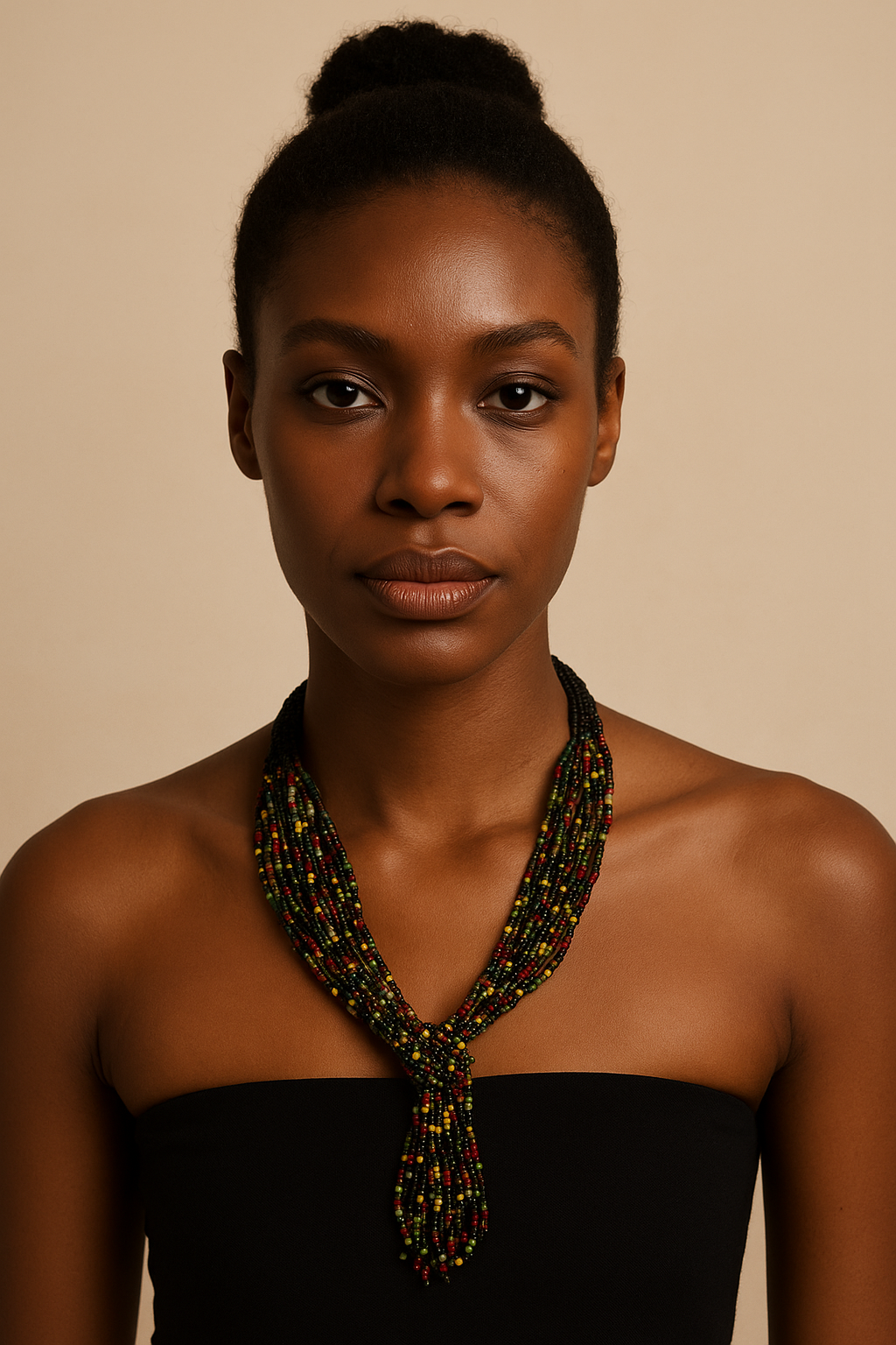 Vibrant Harmony Handmade Beaded Necklace Garud Wear