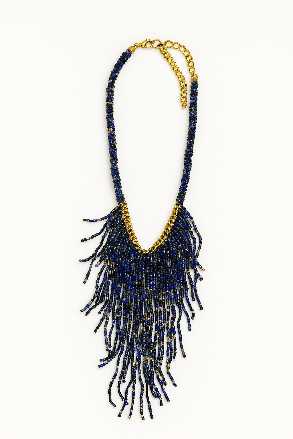 Midnight Elegance Beaded Necklace Garud Wear