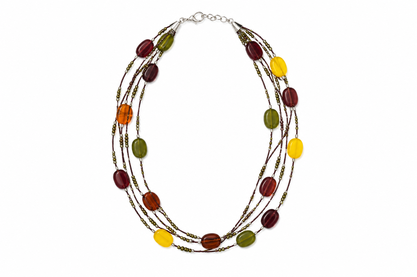 Handcrafted glass beaded necklace Garud Wear