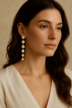 GracePearl Drop Earrings Garud Wear