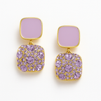 Lavender Glow Studs Garud Wear