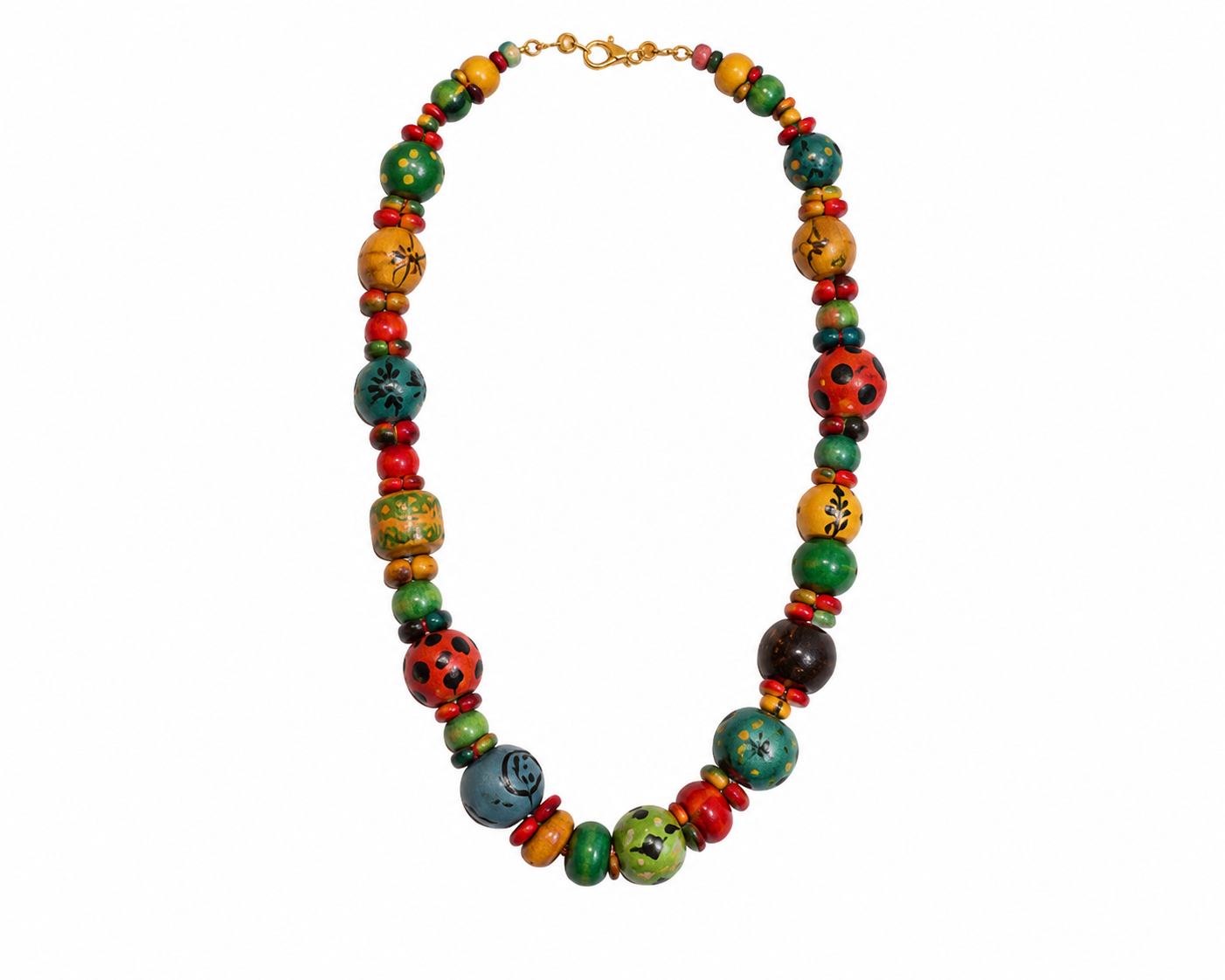 Vibrant multicolour necklace Garud Wear