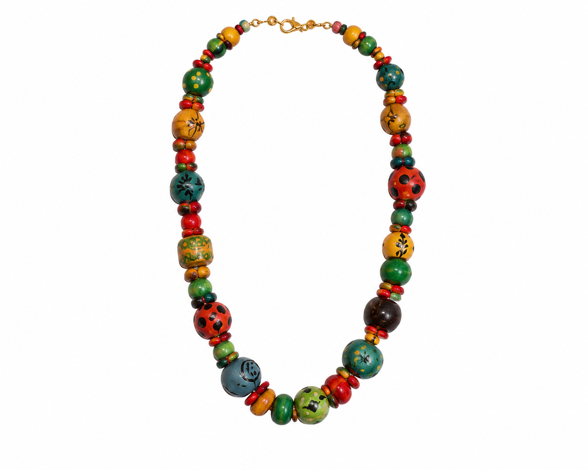 Vibrant multicolour necklace Garud Wear