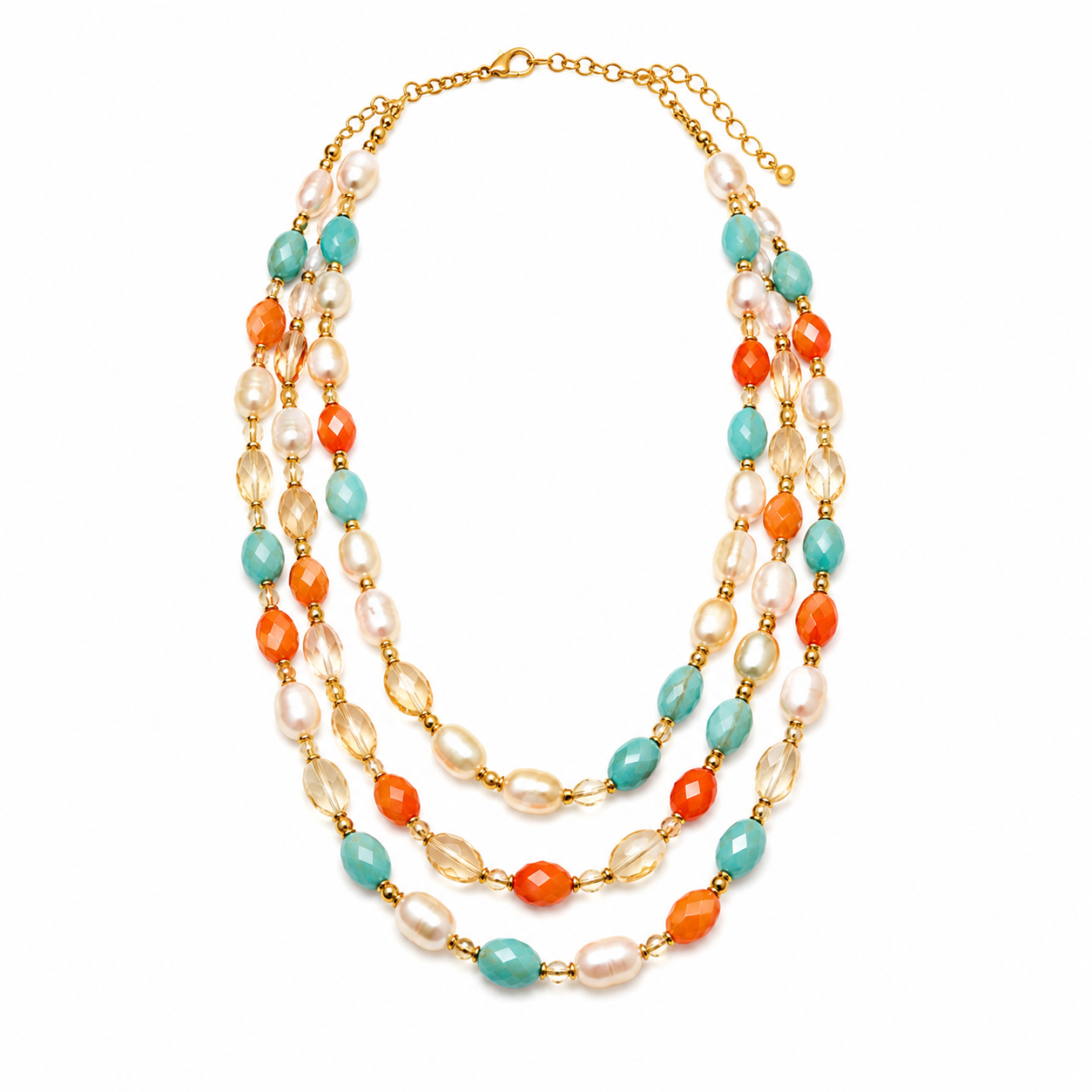 Handcrafted vibrant necklace Garud Wear