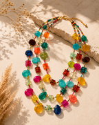Multi-colour layered necklace. Garud Wear