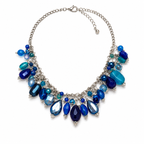 Handcrafted blue stone necklace Garud Wear